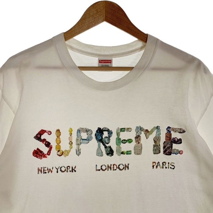 SUPREME シュプリーム 18SS Rocks Tee ロックス Tシャツ プリント ホワイト 宝石 Size L 福生店
