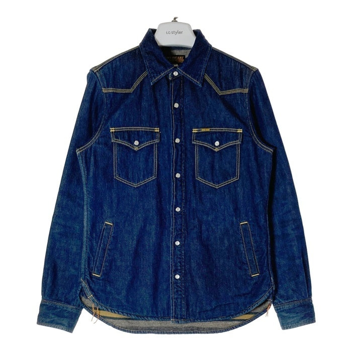 IRON HEART アイアンハート デニムシャツジャケット 裏地付 ブルー sizeM 瑞穂店