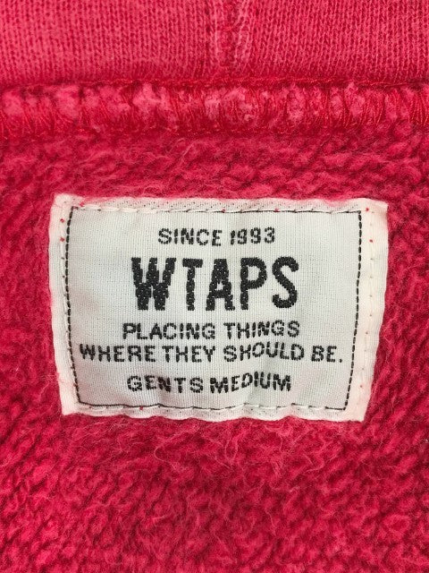 WTAPS ダブルタップス 16SS DESIGN HOODED 01 ロゴワッペン スウェットパーカー レッド Size M 福生店