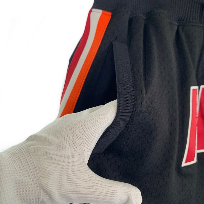 Just Don ジャストドン 20AW mitchell&ness ミッチェルアンドネス Swingman Shorts スウィングマンショーツ マイアミヒート メッシュ ショートパンツ バスパン ブラック Size M 福生店