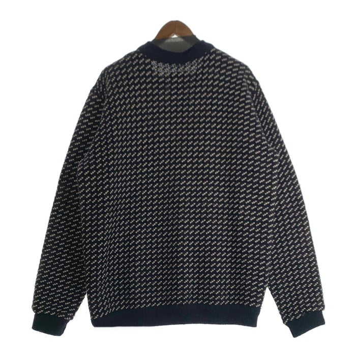 80's L.L.Bean エルエルビーン バーズアイ ウールニットセーター ネイビー ノルウェー製 5086 Size XL 福生店