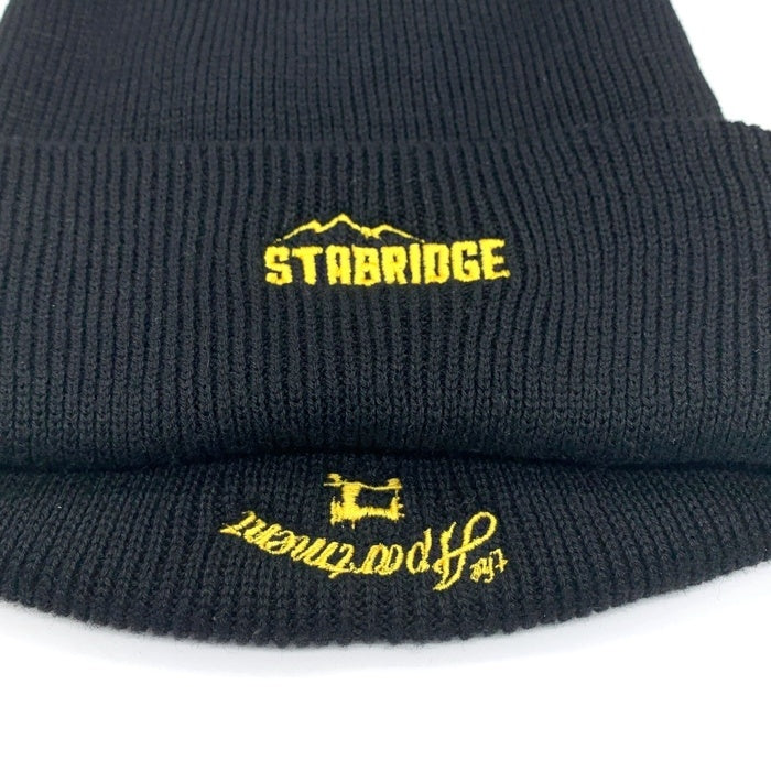 STABRIDGE スタブリッジ the Apartment ザ アパートメント the Beanie ザ ビーニー ニットキャップ ブラック イエロー 福生店