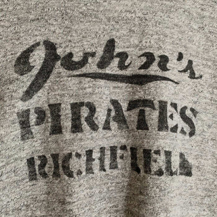 WAREHOUSE ウエアハウス Lot 4601 PIRATES 半袖 プリント Tシャツ ヘザーグレー Size L 福生店