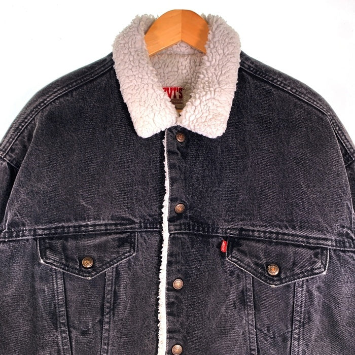 80`s Levi`s リーバイス ブラックデニム ボアジャケット USA製 70609 0270 Size XL 福生店