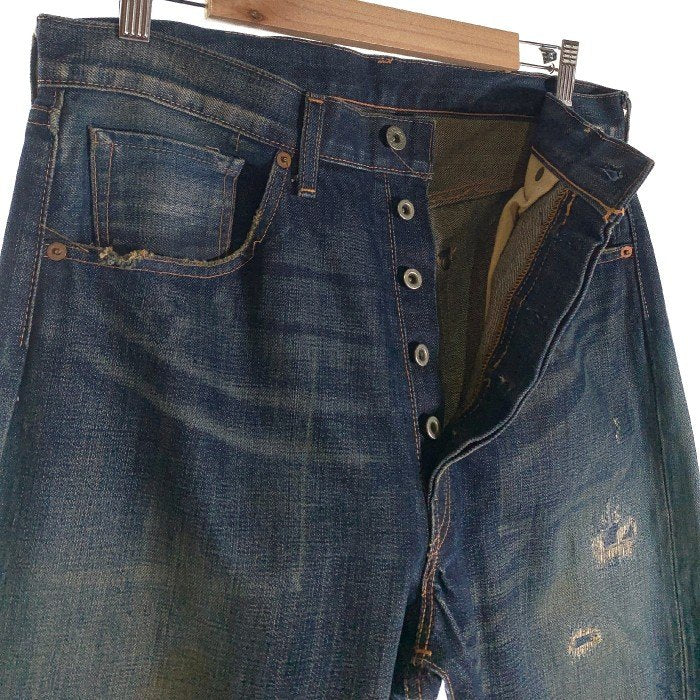 LEVI'S リーバイス S501XX 44501 大戦モデル復刻 デニムパンツ インディゴ ダメージ リペア Size 34 福生店