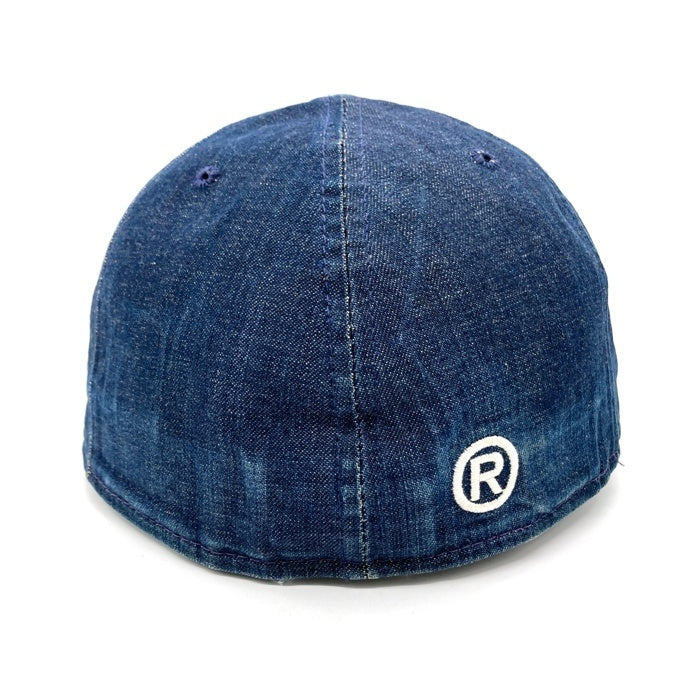 A BATHING APE アベイシングエイプ New Era ニューエラ デニム 猿ワッペン 59FIFTY キャップ 帽子 インディゴ size7 1/2 瑞穂店