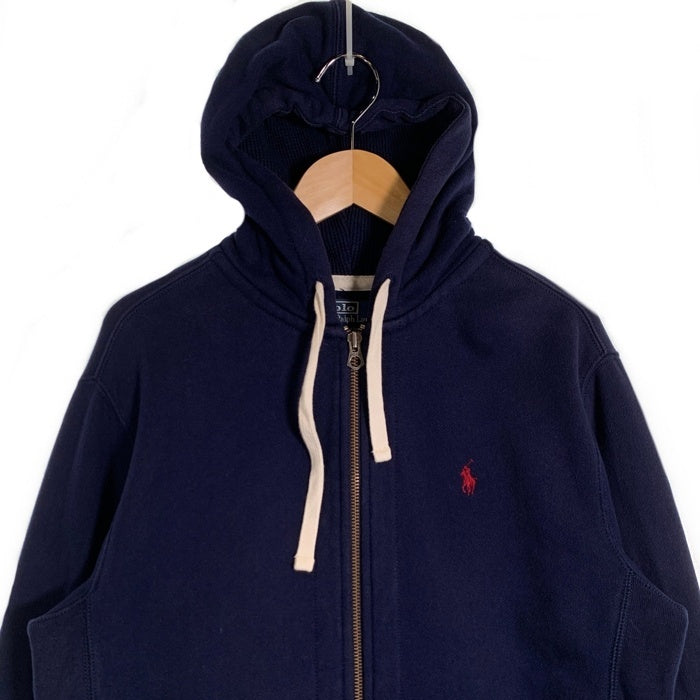 Polo By Ralph Lauren ポロラルフローレン ジップアップ フーディー スウェットパーカー ネイビー Size M 福生店