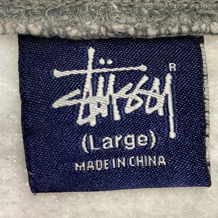 STUSSY ステューシー STUCCI パロディーロゴ プルオーバーパーカー グレー sizeL 瑞穂店
