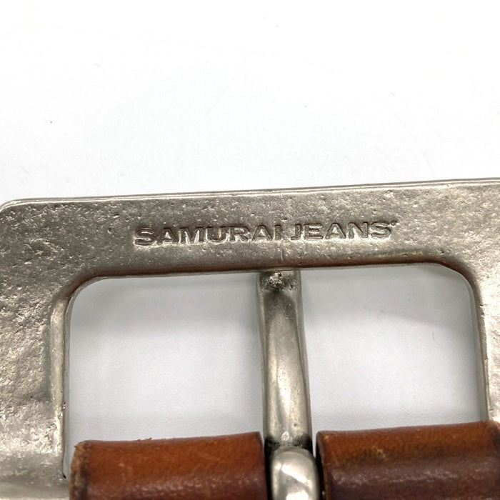 samurai jeans サムライジーンズ レザーベルト ブラウン size34 瑞穂店
