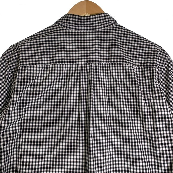 SUPREME シュプリーム 21SS Gingham S/S Shirt ギンガムチェックショートスリーブシャツ 半袖 ブラック ホワイト Size L 福生店