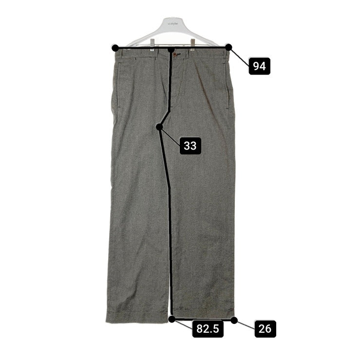 WAREHOUSE ウエアハウス HELLER'S CAFE ヘラーズカフェ LARRY'S COLLECTION ボタンフライ ワークトラウザー グレー size36 瑞穂店