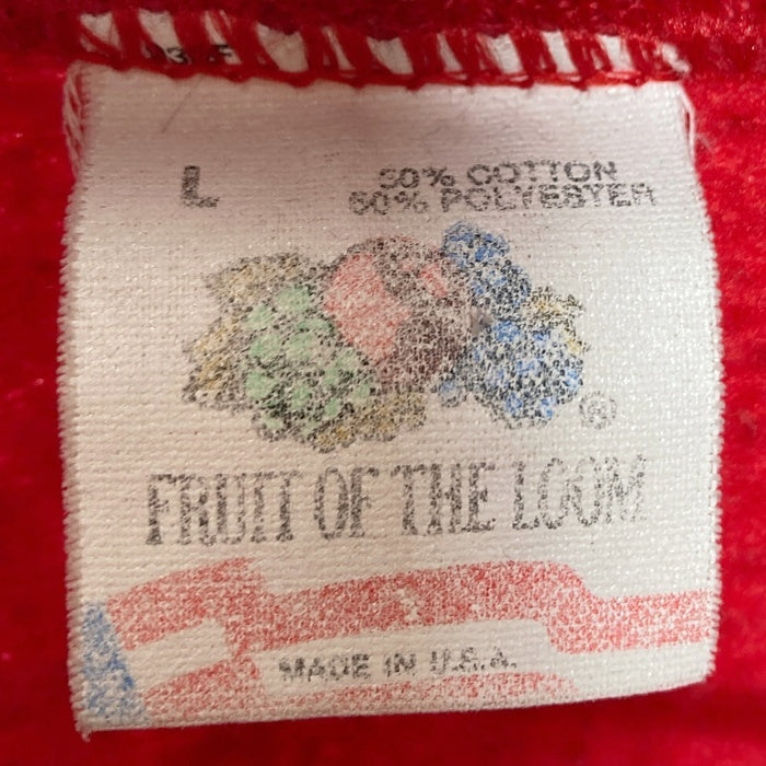 FRUIT OF THE LOOM フルーツオブザルーム USA製 49ers スウェットトレーナー レッド sizeL 瑞穂店