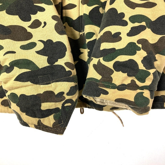 A BATHING APE アベイシングエイプ 初期 M65 BAPE 1st CAMO スウェット素材 フィールドジャケット カモフラ sizeL 瑞穂店