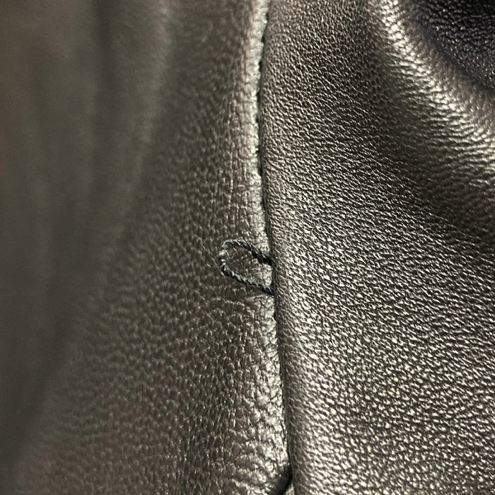 MENS BIGI メンズビギ M0143LJM001 スタンドカラー シングルライダース レザージャケット ブラック size03 瑞穂店