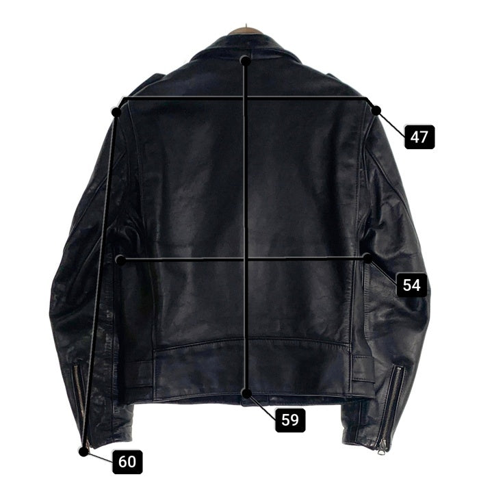 Schott ショット 牛革 レザー 星型スタッズ ダブルライダース ジャケット ブラック 7171 USA製 Size 40 福生店