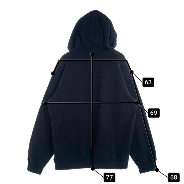SUPREME シュプリーム 22SS BURBERRY バーバリー Box Logo Hooded Sweatshirt ボックスロゴ プルオーバースウェットパーカー ブラック Size XXL 福生店