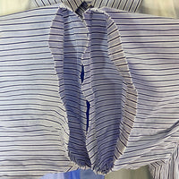 COMME des GARCONS SHIRT コムデギャルソンシャツ S28059 パッチワーク ストライプ 半袖シャツ ブルー sizeS 瑞穂店