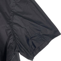 PRADA プラダ 比翼 ショートスリーブシャツ 半袖 ブラック ボタン マジックテープ コットン ナイロン ポリウレタン Size 42 福生店