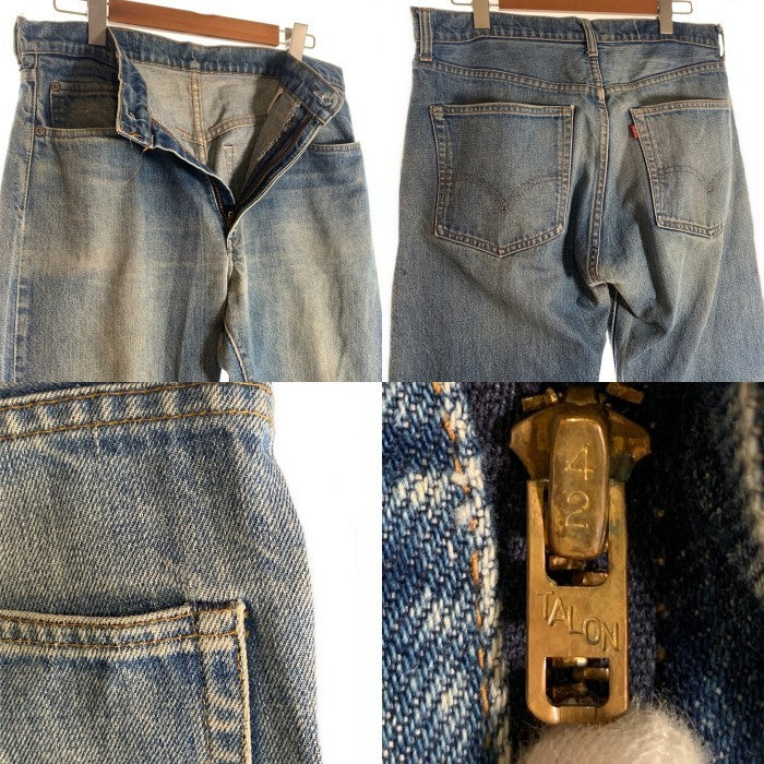 70's Levi's リーバイス 505 ボタン裏5 42TALON ジップ 黒カンヌキ デニムパンツ 505-0217 ライトブルー USA製 Size W35 L32 福生店