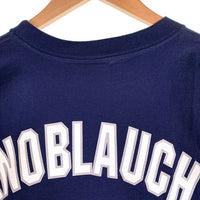 majestic マジェスティック Newyork Yankees ニューヨーク ヤンキース Yankees KNOBLAUCH 11 半袖 Tシャツ ネイビー メキシコ製 Size L 福生店