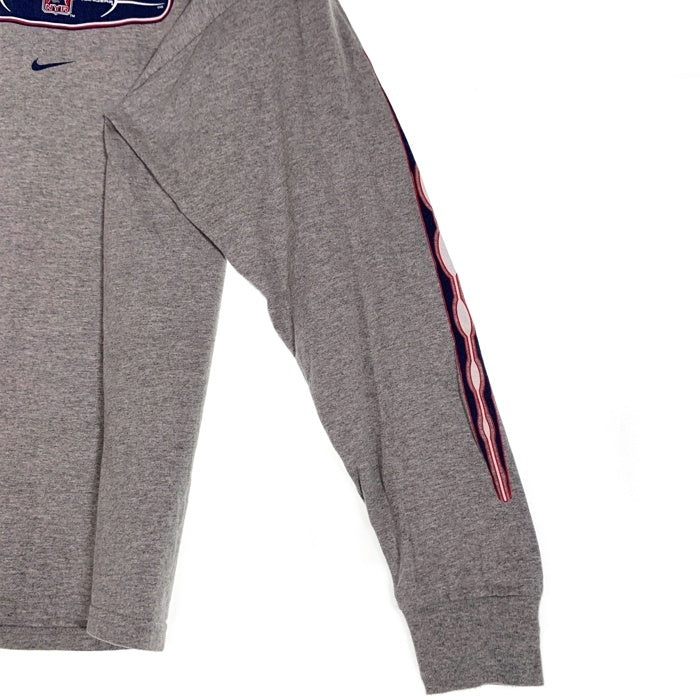 90's 00's NIKE ナイキ Newyork Rangers ニューヨーク レンジャース ロンT ロングスリーブ Tシャツ 長袖 Tシャツ グレー メキシコ製 Size L 福生店