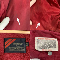 70`s Sears シアーズ ナイロン コーチジャケット 内ボア バーガンディー Size M 福生店