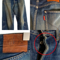 HOLLYWOOD RANCH MARKET ハリウッドランチマーケット 隠しリベット 赤耳 セルビッチ PP4-XX デニムパンツ ライトブルー D-TK 399 Size W30 福生店