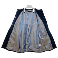 IENA イエナ ノーカラーウールコート ネイビー size38 瑞穂店