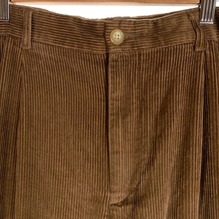 00's NAUTICA RIGGER ノーティカ 2タック コーデュロイトラウザーパンツ ブラウン Size 36×32 福生店