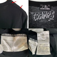 HYSTERIC GLAMOUR ヒステリックグラマー THE CRAMPS プリントTシャツ ブラック 02183CT23 Size M 福生店