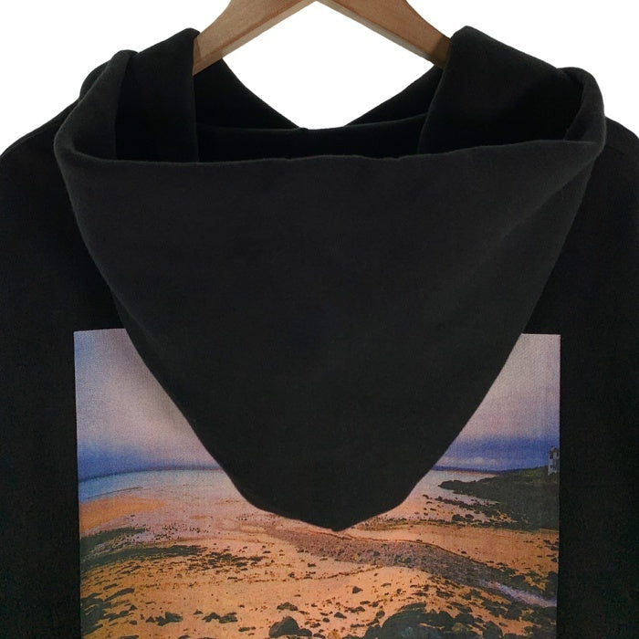 ESSENTIALS エッセンシャルズ バックフォトプリント プルオーバースウェットパーカー ブラック Size L 福生店