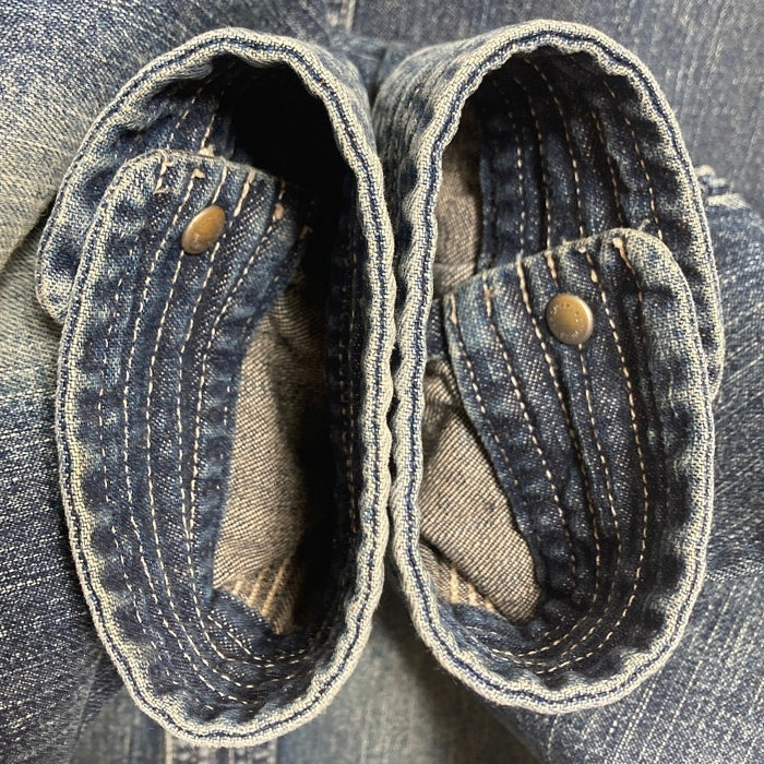 LFYT ラファイエット ダメージ加工 デニムシャツ インディゴ sizeXL 瑞穂店