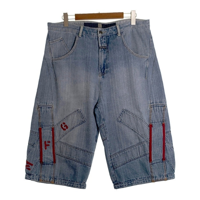 MARITHE FRANCOIS GIRBAUD マリテフランソワジルボー デニムショートパンツ バギーショーツ ライトブルー Size 36 福生店