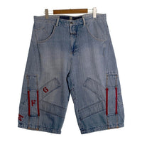 MARITHE FRANCOIS GIRBAUD マリテフランソワジルボー デニムショートパンツ バギーショーツ ライトブルー Size 36 福生店