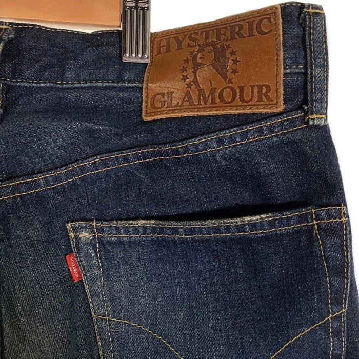 HYSTERIC GLAMOUR ヒステリックグラマー USED/ダメージ加工 スタッズ ストレートデニムパンツ インディゴ 02191AP20 Size 29 福生店