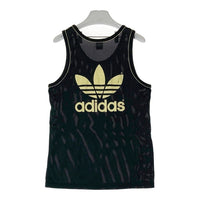 adidas アディダス VANCO社タグ台湾製 トレフォイル メッシュ タンクトップ ブラック sizeL 瑞穂店