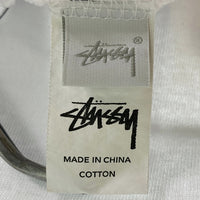 STUSSY ステューシー ビッグロゴ 両面プリント Tシャツ ホワイト sizeXL 瑞穂店