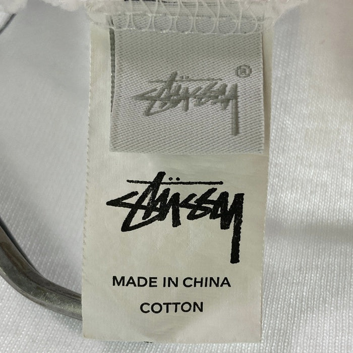 STUSSY ステューシー ビッグロゴ 両面プリント Tシャツ ホワイト sizeXL 瑞穂店