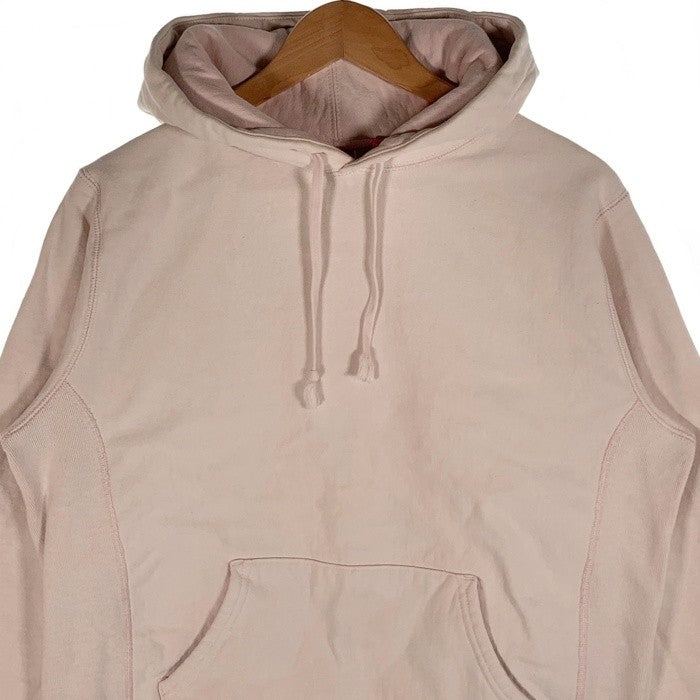 SUPREME シュプリーム 17AW Embossed Logo Hooded Sweatshirt フードエンボスロゴ プルオーバースウェットパーカー ピンク Size S 福生店