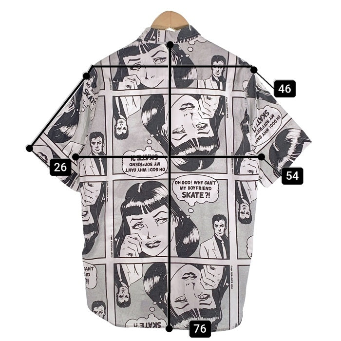 SUPREME シュプリーム 17SS THRASHER スラッシャー Boyfrend S/S Shirt ボーイフレンド ショートスリーブシャツ 半袖 モノクロ Size M 福生店
