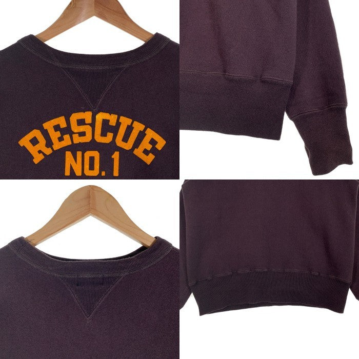 WAREHOUSE ウエアハウス SET-IN FREEDOM SWEAT " RESCUE NO.1 " スウェットトレーナー セットインフリーダム ネイビー Size 40 福生店