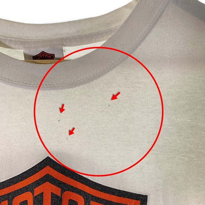 00's~ HARLEY-DAVIDSON ハーレーダビッドソン バー&シールド プリント Tシャツ ホワイト 2009コピーライト Size XL 福生店