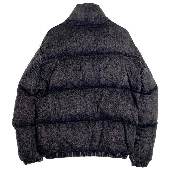 DIESEL ディーゼル 24AW Faded Denim Puffer Jacket フェイデッド デニム パファー ジャケット 中綿ジャケット ブラック  A16077 Size 48 福生店