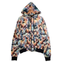 PHENOMENON フェノメノン 総柄 ジップアップ フーディー パーカー マルチカラー Size L 福生店