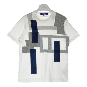 JUNYA WATANABE COMME des GARCONS MAN ジュンヤワタナベ コムデギャルソンマン WR-T003 AD2016 パッチワーク Tシャツ ホワイト sizeS 瑞穂店