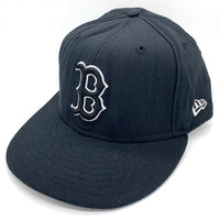 90's New Era ニューエラ 59FIFTY MLB ボストン・レッドソックス ウールベースボールキャップ ブラック USA製 Size 7 3/8 (58.7cm) 福生店