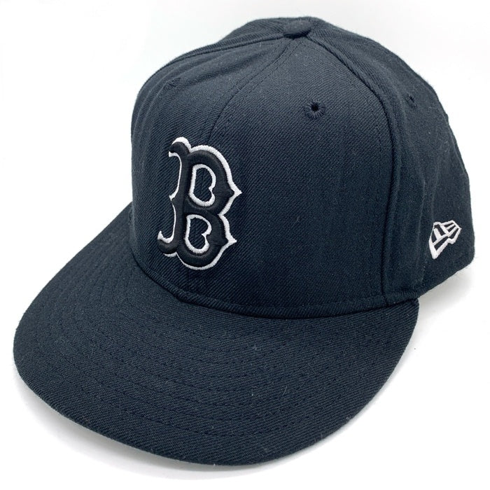 90's New Era ニューエラ 59FIFTY MLB ボストン・レッドソックス ウールベースボールキャップ ブラック USA製 Size 7 3/8 (58.7cm) 福生店