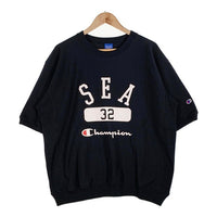 WIND AND SEA ウィンダンシー 24SS Champion チャンピオン リバースウィーブ ショートスリーブ クルーネックトレーナー ブラック C8-Z021 Size L 福生店