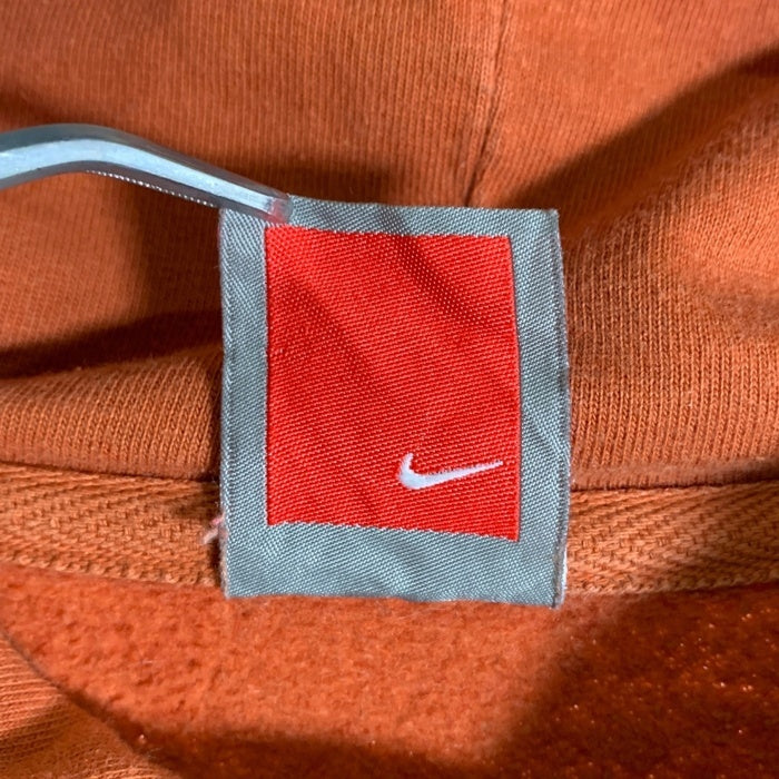 90`s NIKE ナイキ カレッジロゴ テキサス プルオーバー フーディー パーカー ブラウン Size XL 福生店