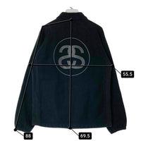 STUSSY ステューシー CHAMPION チャンピオン リバースウィーブ 防風スウェット シャネルロゴ コーチジャケット ブラック sizeM 瑞穂店